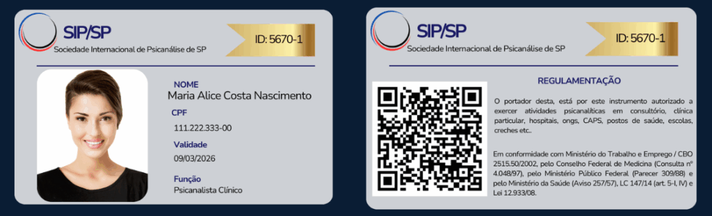 credencial de psicanalista 2025