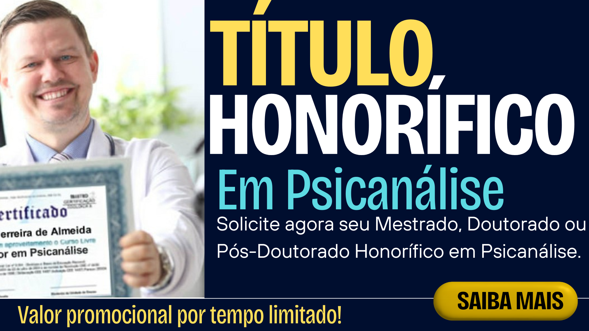 Título Honorífico em Psicanálise